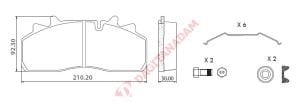 BLU DİSK FREN BALATASI SAF JUMBO DİNGİL ÖN-ARKA - 29159/29126