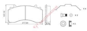 BLU DİSK FREN BALATASI MAN TGX Y.M - 29279