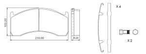 BLU DİSK FREN BALATASI - Volvo FL 180 - 29137
