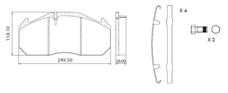 LUMAG DİSK BALATA - Mercedes 403 - 29030