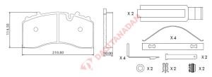 LUMAG DİSK FREN BALATASI BP-W DİNGİL - BÜYÜK - Y.M - 29228