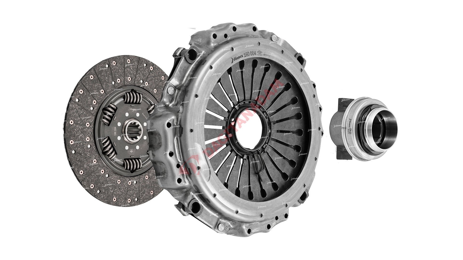 DEBRİYAJ SETİ - RULMANLI TEK BALATALI FORD CARGO 4142 - 041 550 + 040 563 + 040 548