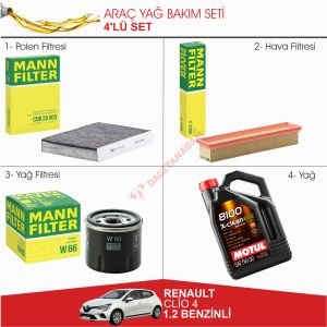 Renault Clio 4 - 1.2 Benzinli Yağ Bakım Seti