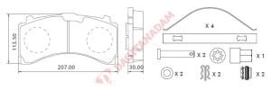 LUMAG DİSK FREN BALATASI MERCEDES Y.M ARKA - 29244