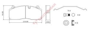 LUMAG DİSK FREN BALATASI SAF DORSE - 29175/29195