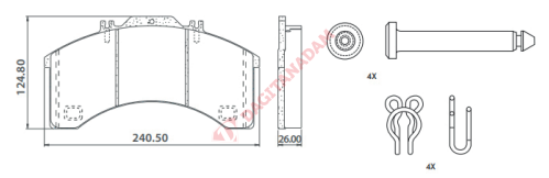 DİSK FREN BALATASI - 29011 IVECO