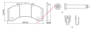 DİSK FREN BALATASI - 29011 IVECO