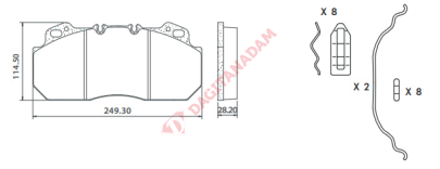 DİSK FREN BALATASI - 29090 RENAULT VOLVO