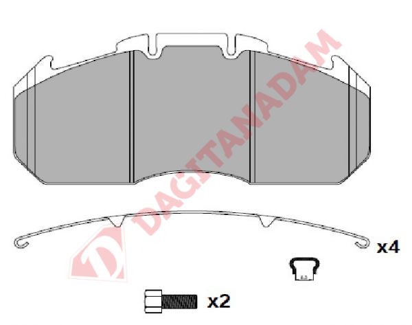 DİSK FREN BALATASI - 29131 MAN RENAULT IVECO
