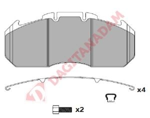 DİSK FREN BALATASI - 29131 MAN RENAULT IVECO
