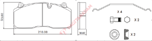 DİSK FREN BALATASI - 29195 BP-W SAF HALDEX