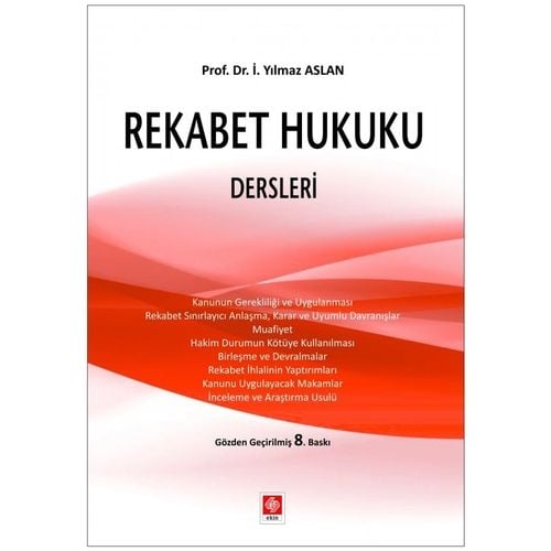 Rekabet Hukuku Dersleri