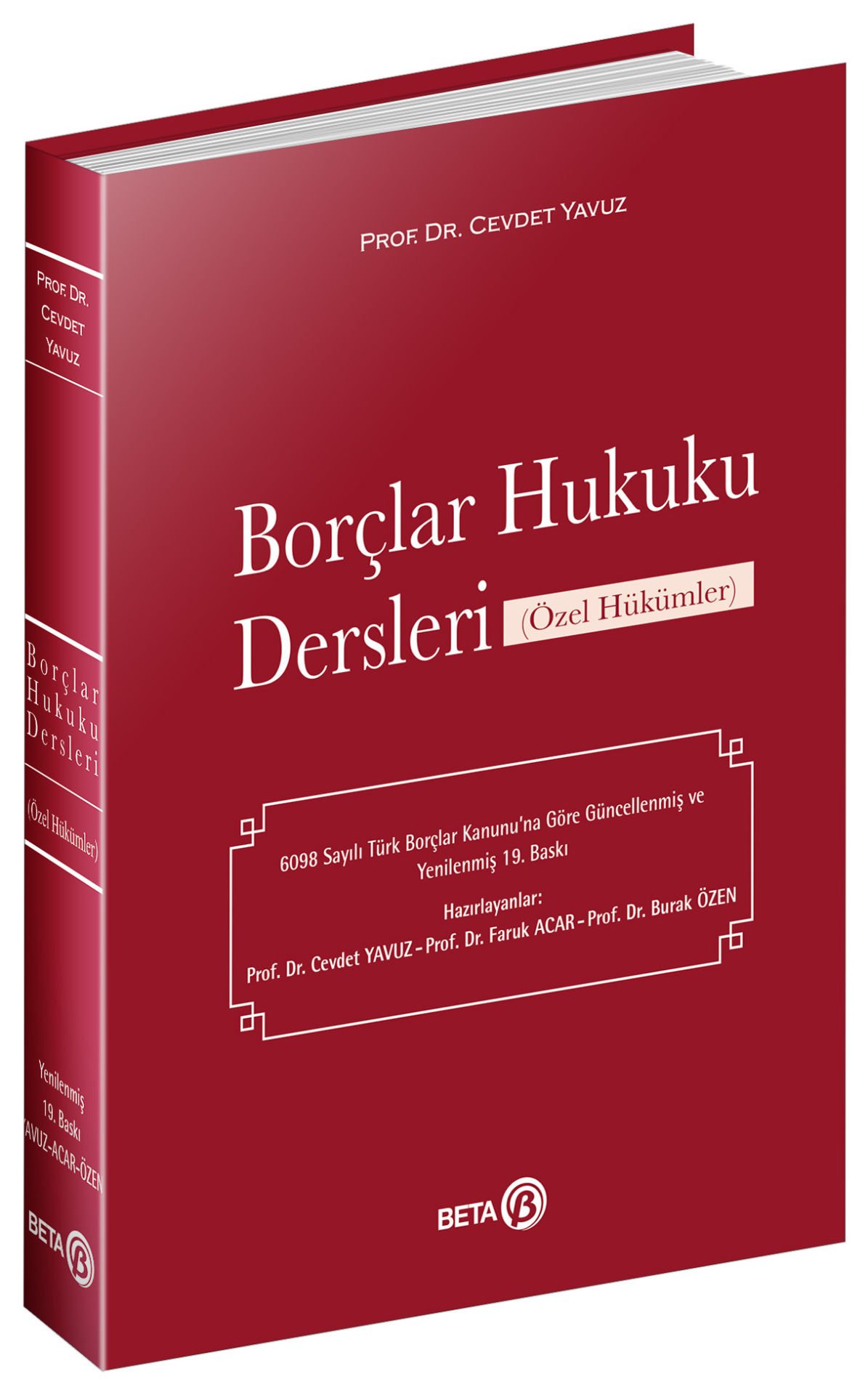 Borçlar Hukuku Dersleri (Özel Hükümler)