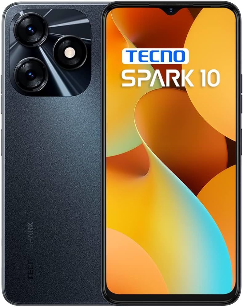 Tecno Mobile Spark 10 8 GB Ram 128 GB Siyah (Tecno Türkiye Garantili)