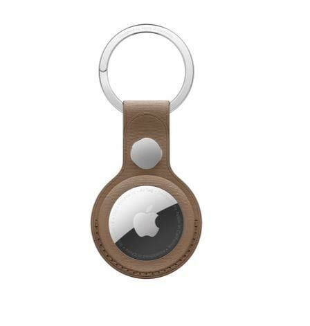 Apple Airtag Mikro Dokum Kılıf Sadece Anahtarlık Vizon Grisi   (Apple Türkiye Garantili)