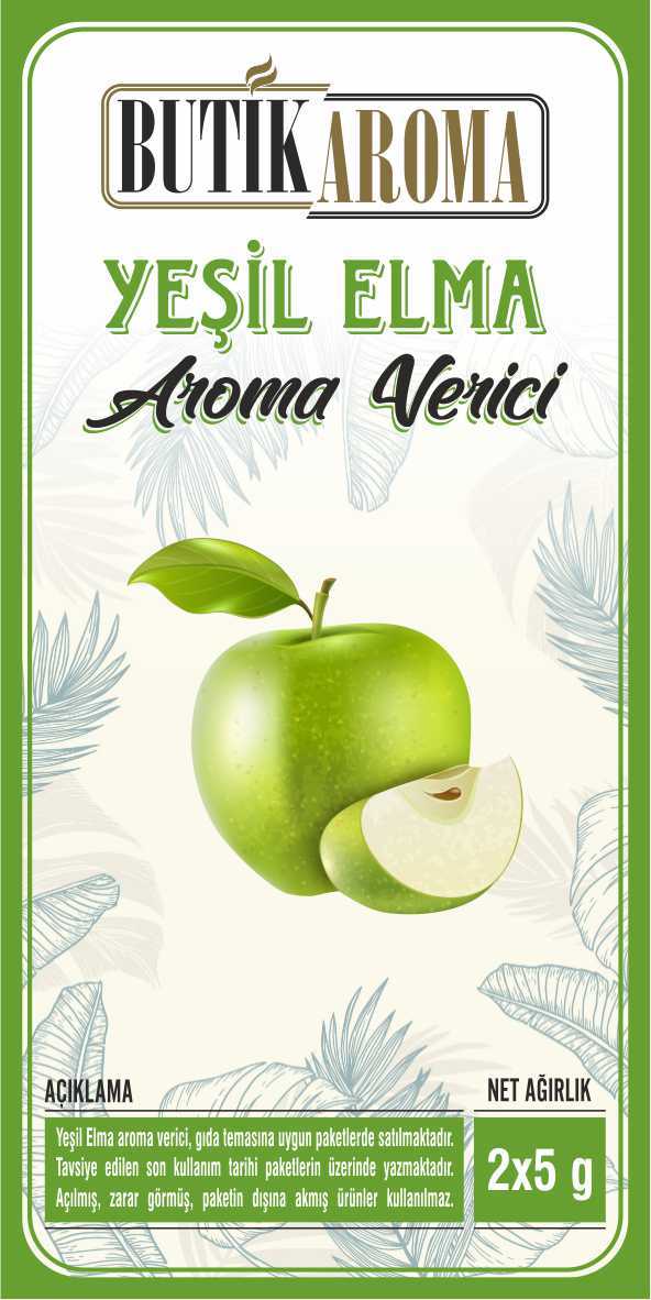 Yeşil Elma Aroması - 10g (2x5g Paket)