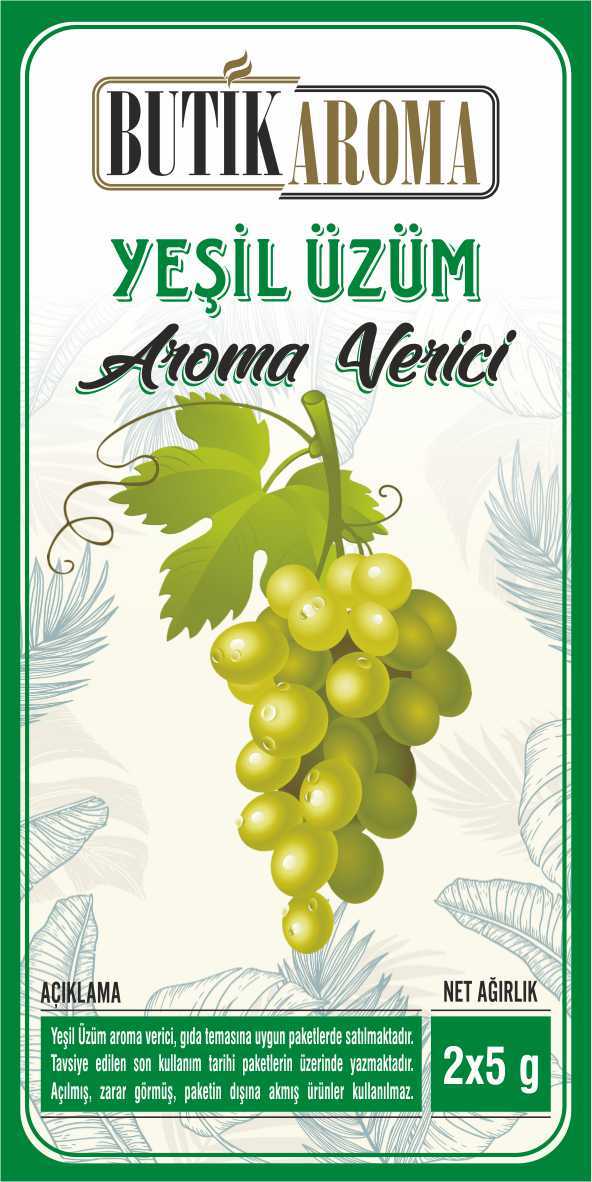 Yeşil Üzüm Aroması - 10g (2x5g Paket)
