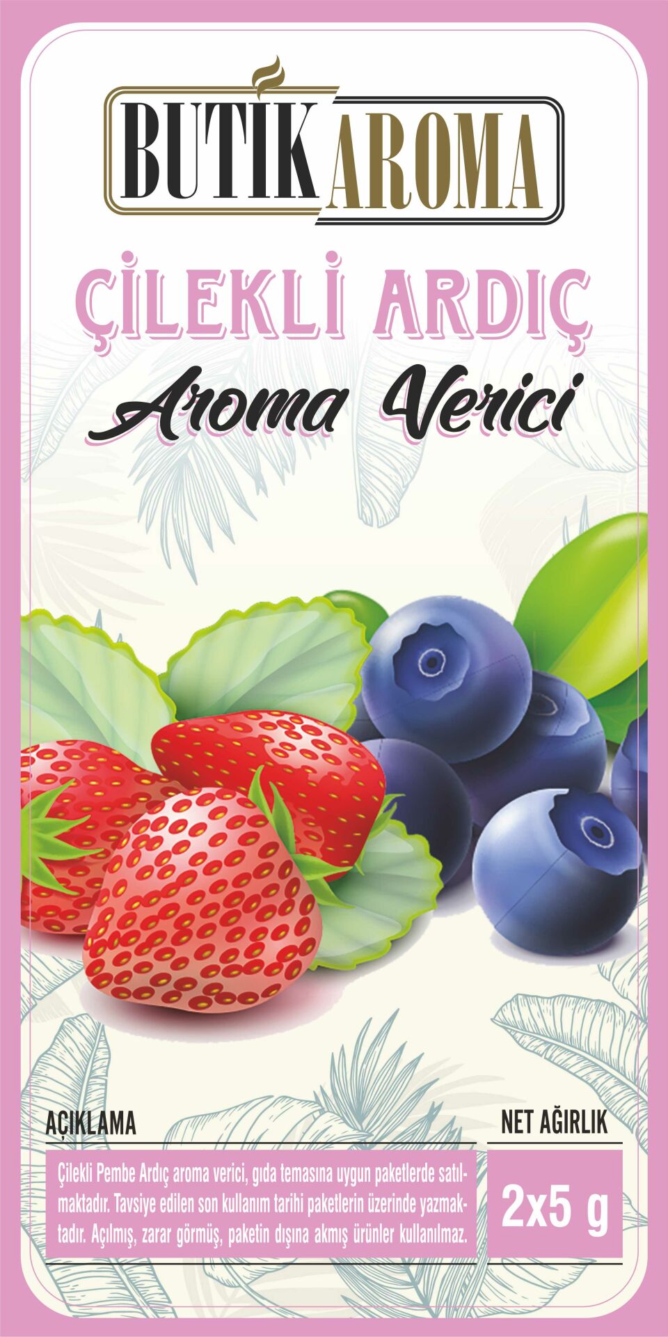 Çilekli Ardıç Aroma Vericisi - 10g (2x5g Paket)