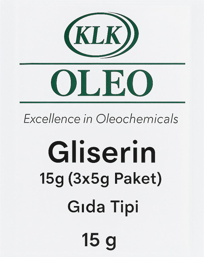 Gliserin - 15g (3x5g Paket) Gıda Tipi