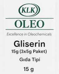Gliserin - 15g (3x5g Paket) Gıda Tipi