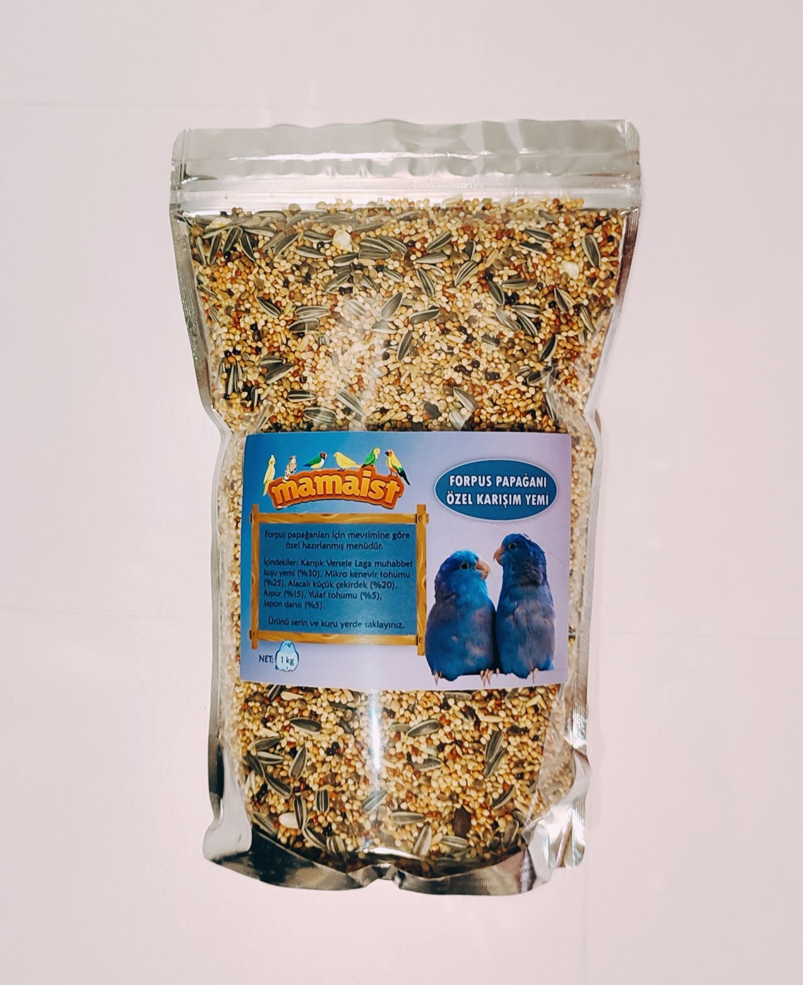 Mamaist Forpus Papağanı Özel Karışım Yemi 500 GR (Bölünmüş)