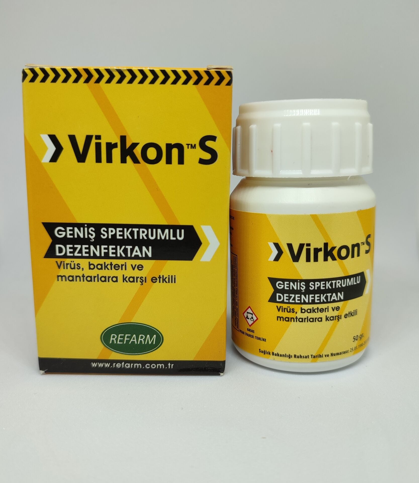 Virkon S Geniş Spektrumlu Dezenfektan 50 Gr