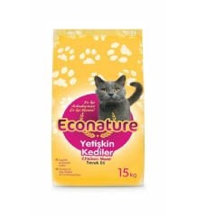 Econature Tavuklu Yetişkin Kedi Maması 1 KG (Bölünmüş)