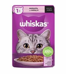 Whiskas Somonlu Pounch 85 Gr Kedi Yaş Mamasi 28 Adetli Koli