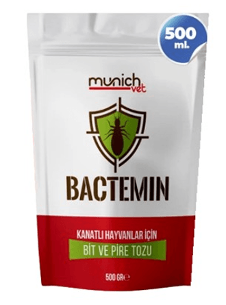Munich Vet Bactemin Kanatlılar İçin Bit Pire Tozu 100 GR (Bölünmüş)