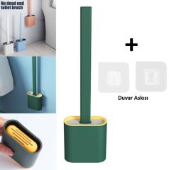 Huramarketing Duvara Asılabilir Silikon Tuvalet Temizlik Fırçası