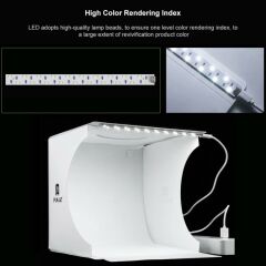 Huramarketing Mini katlanır Lightbox Fotoğraf Stüdyosu Ürün Çekim Çadırı 22 CM