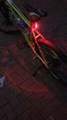 Huramarketing Bisiklet Arka Stop Uyarı İkaz Işığı Şarjlı 4 Modlu Lamba Işık