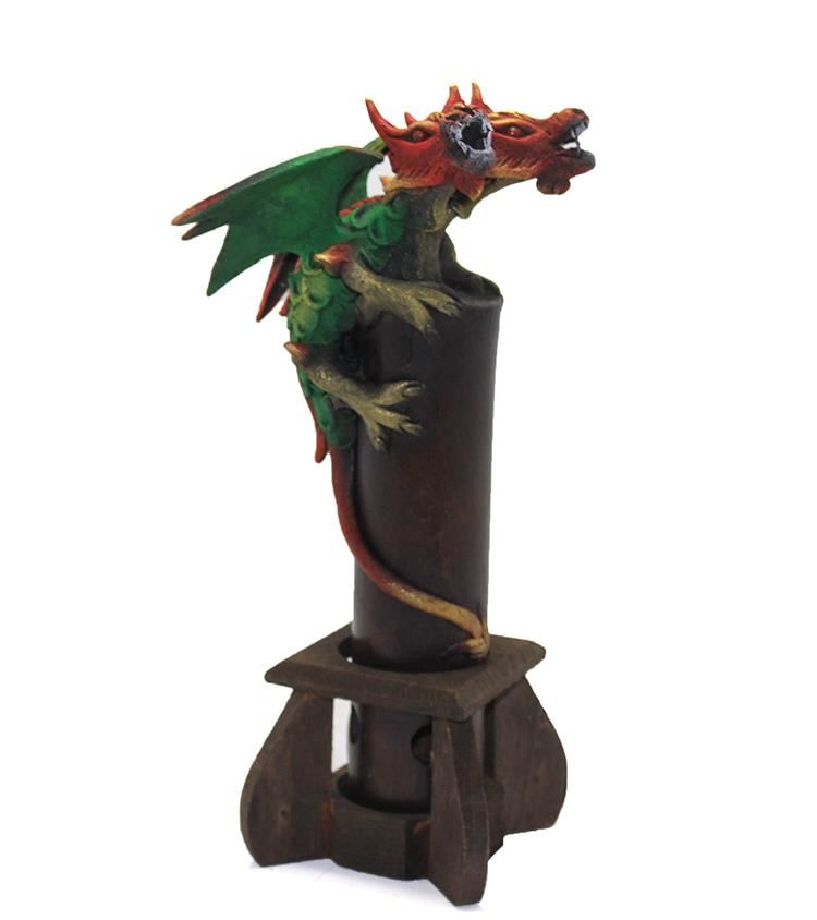 Huramarketing Ahşap Kanatlı Dragon Model Tütsülük