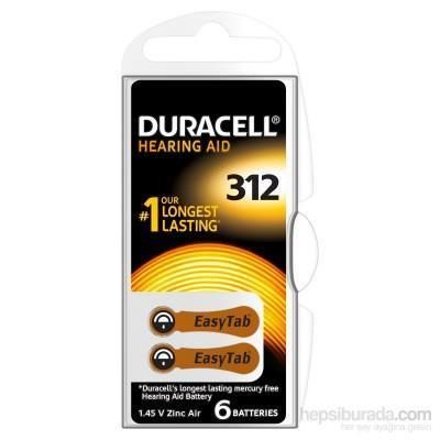 Huramarketing Duracell 312 Numara 6 lı İşitme Cihazı Pili