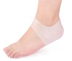 Huramarketing Silikon Ayak Topuk Çorabı Beyaz Renk