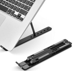 Huramarketing 7 Kademeli Ayarlı Katlanabilir Laptop Tablet Standı Siyah