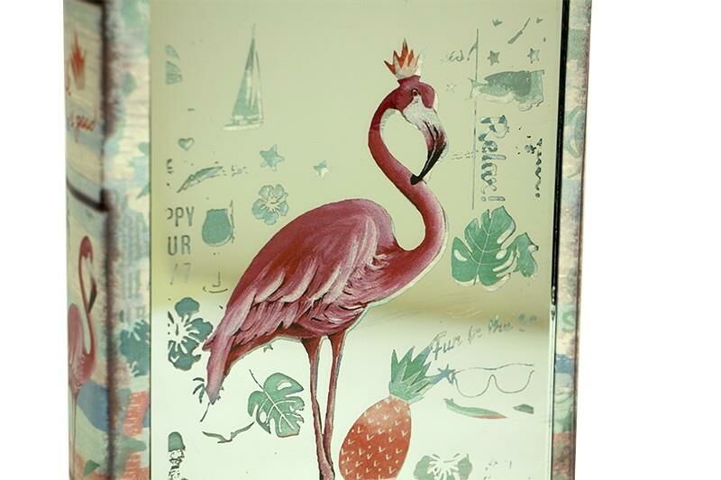 Huramarketing Kutu Kitap Aynalı Flamingo Dekoratiif Hediyelik
