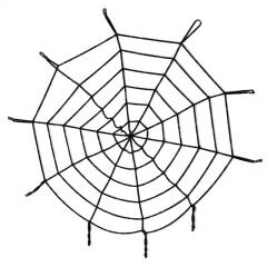 Huramarketing Parti Aksesuar Halloween Cadılar Bayramı Örümcek Ağ Dekor Siyah 1.5 Metre