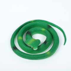 Huramarketing Koyu Yeşil Renk Gerçekçi Kobra Model Silikon Yumuşak Yılan 80 cm