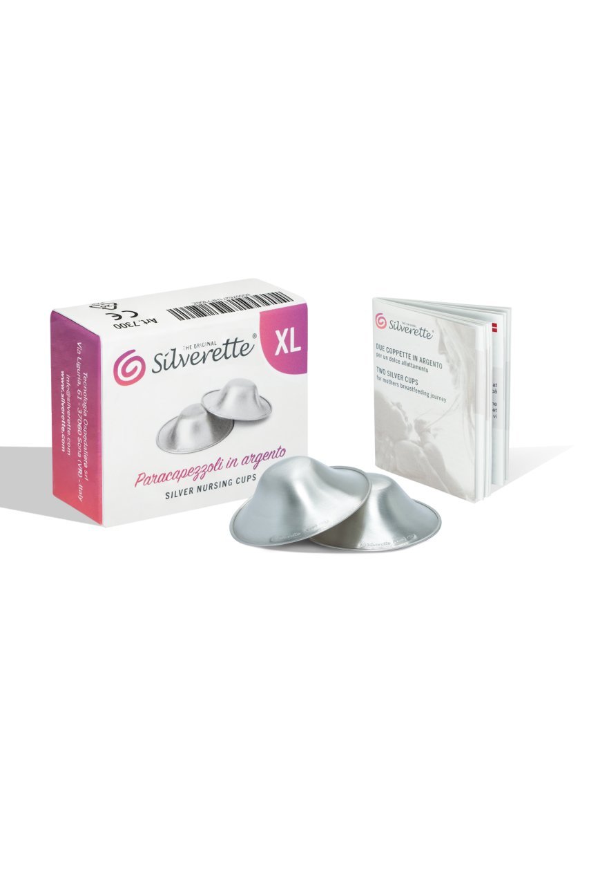 Silverette® XL Orijinal Gümüş Göğüs Ucu Koruyucu Kapakları