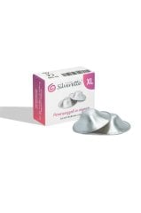 Silverette® XL Hediyelik Paket Gümüş Göğüs Ucu Koruyucu Kapakları Silverette® XL Hediyelik