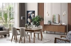 Wood Yemek Odası Takımı