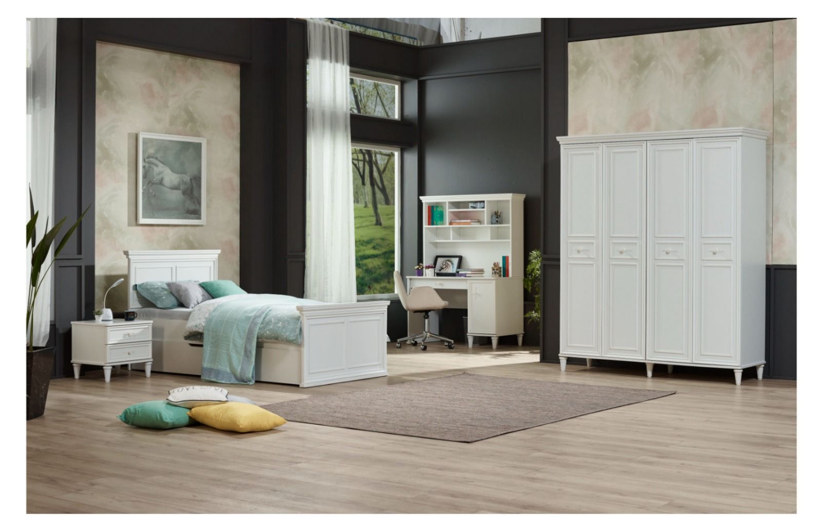 Dream Genç Odası Takımı (4 Kapılı Gardırop)