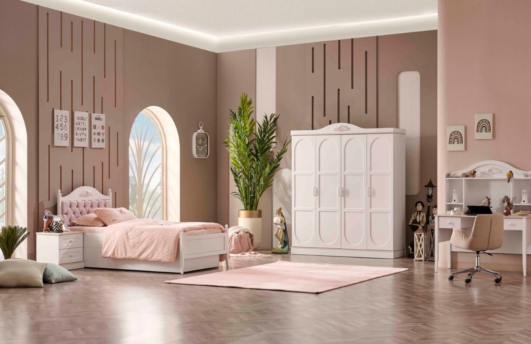 Paris Genç Odası Takımı (4'lü Dolap)