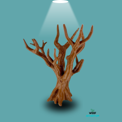 Salınım Yapmayan Plastik Bonsai Ağaç Dekoru Akvaryum,Teraryum,Bukalemun,Ev Dekoru,Moss Ağacı