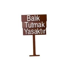 Akvaryum Süsü Balık Tutmak Yasaktır 1 Adet