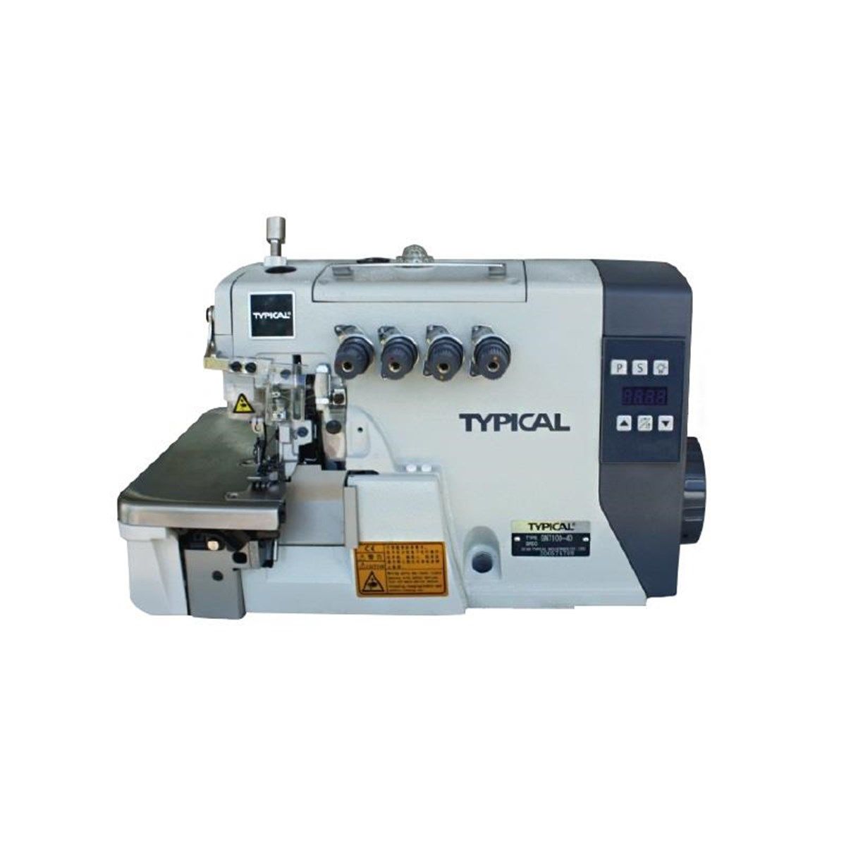 Typical GN-7100-4D Elektronik 4 İplik İğne Pozisyonlu Direct Drive Overlok Dikiş Makinası