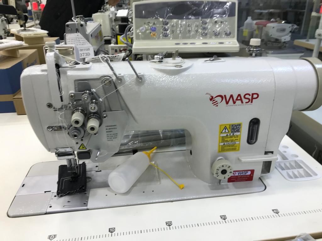 Wasp WP-8752-D4 İplik Kesicili Büyük Çağanozlu Çift İğne Dikiş Makinası