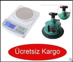 Elektronik Hassas Kumaş Gramaj Terazisi + Kesici