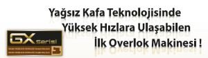 GX5214 4 IPLIK OVERLOK YAĞSIZ KAFA/ ZINCIR IP.KES+F.E.+A.K. D DRIVE